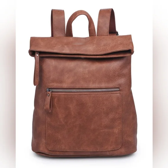 Urban Expression Lennon Faux-Leather Vegan Bagpack - Picture 3 of 3